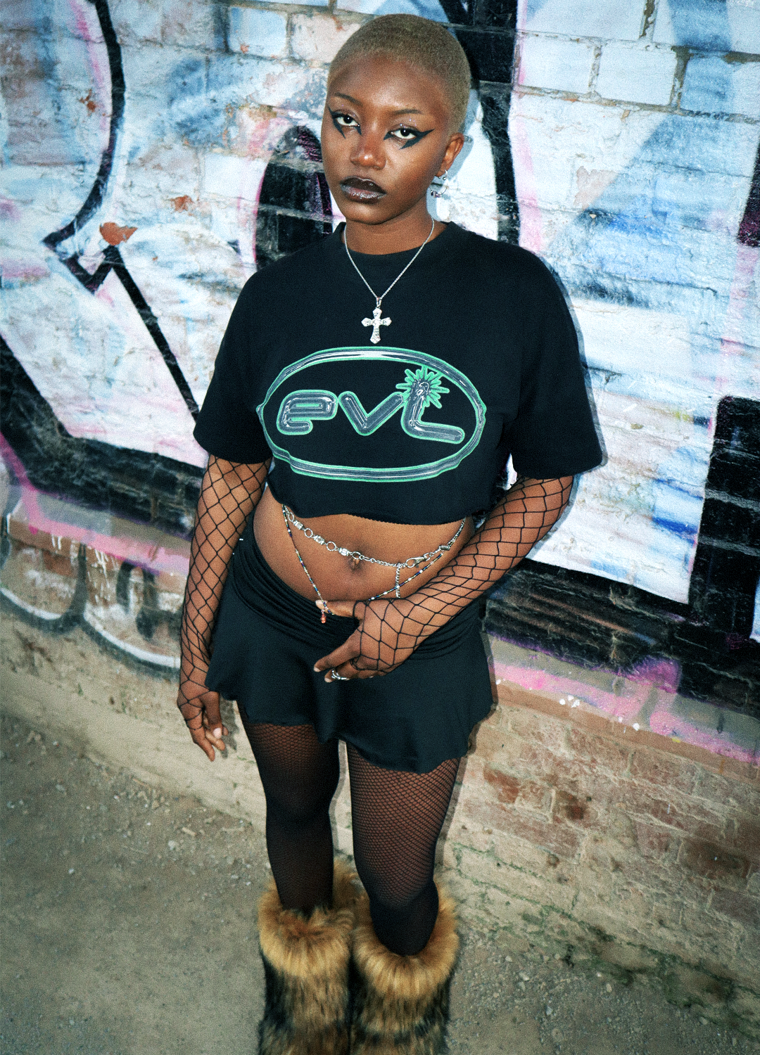 EVL GREEN TEE_WMNS