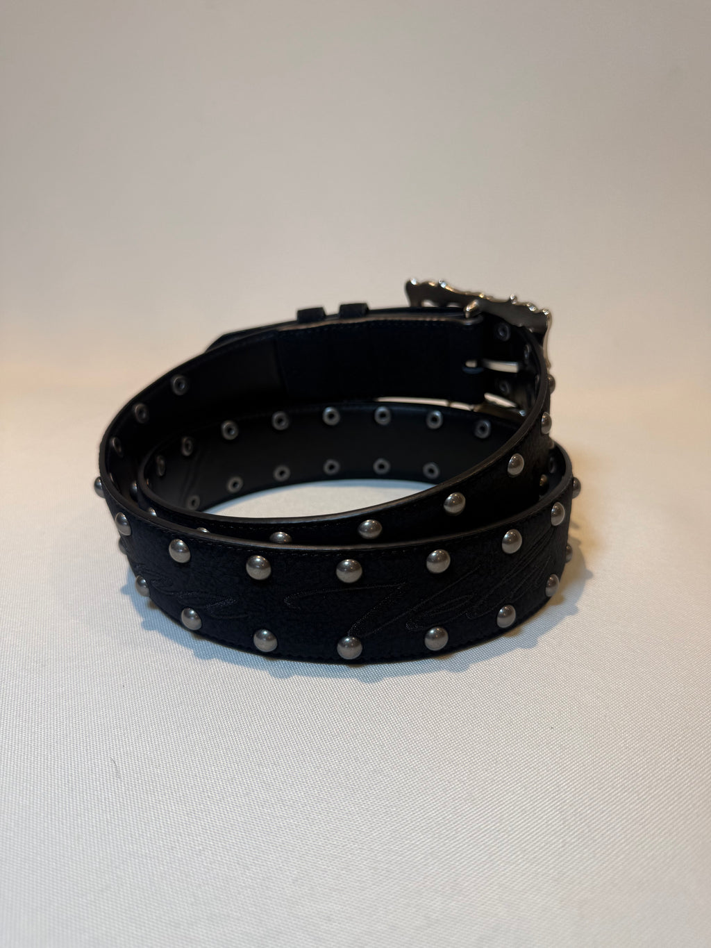 Eterna Black Leather Belt