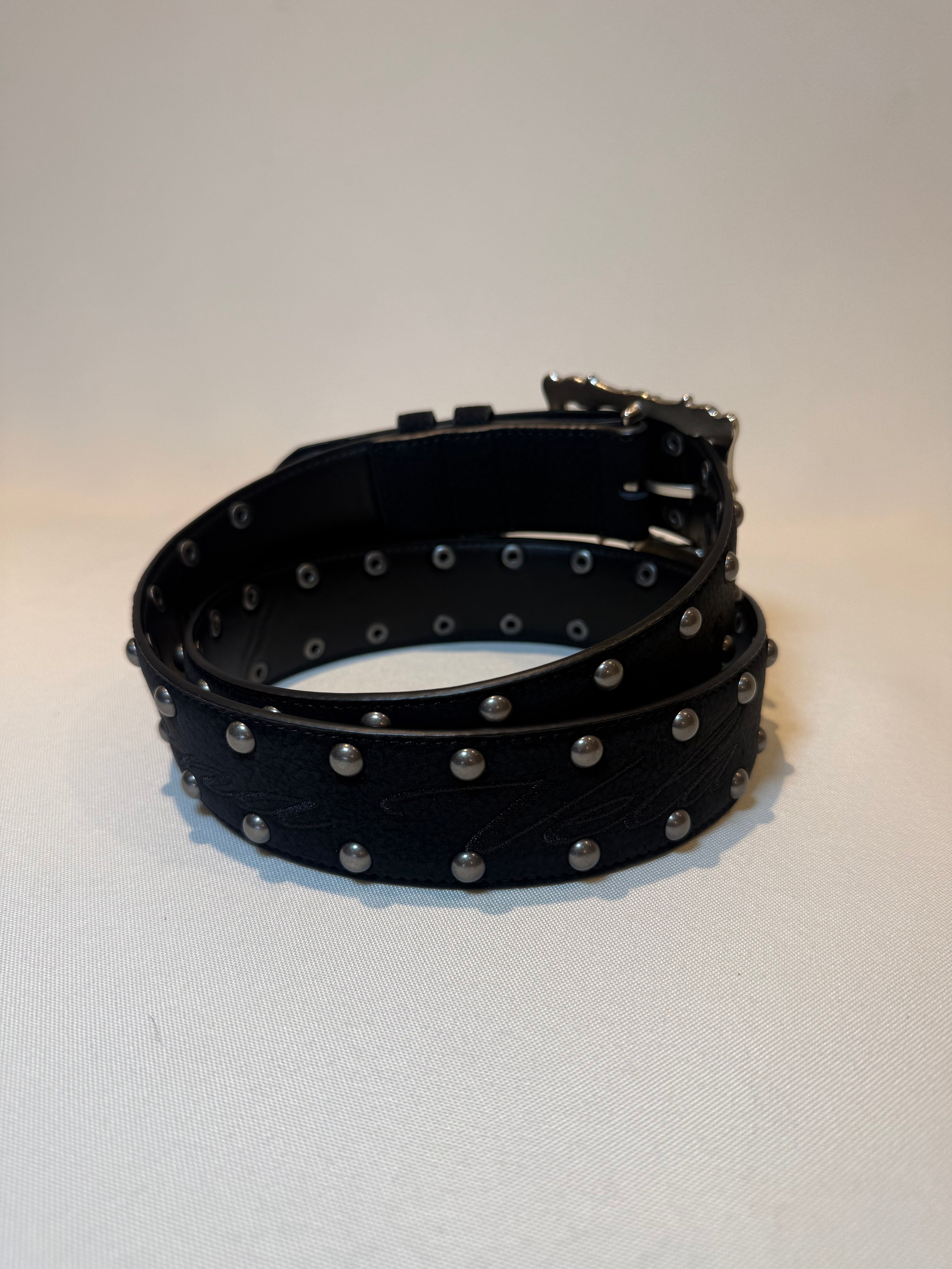 Eterna Black Leather Belt