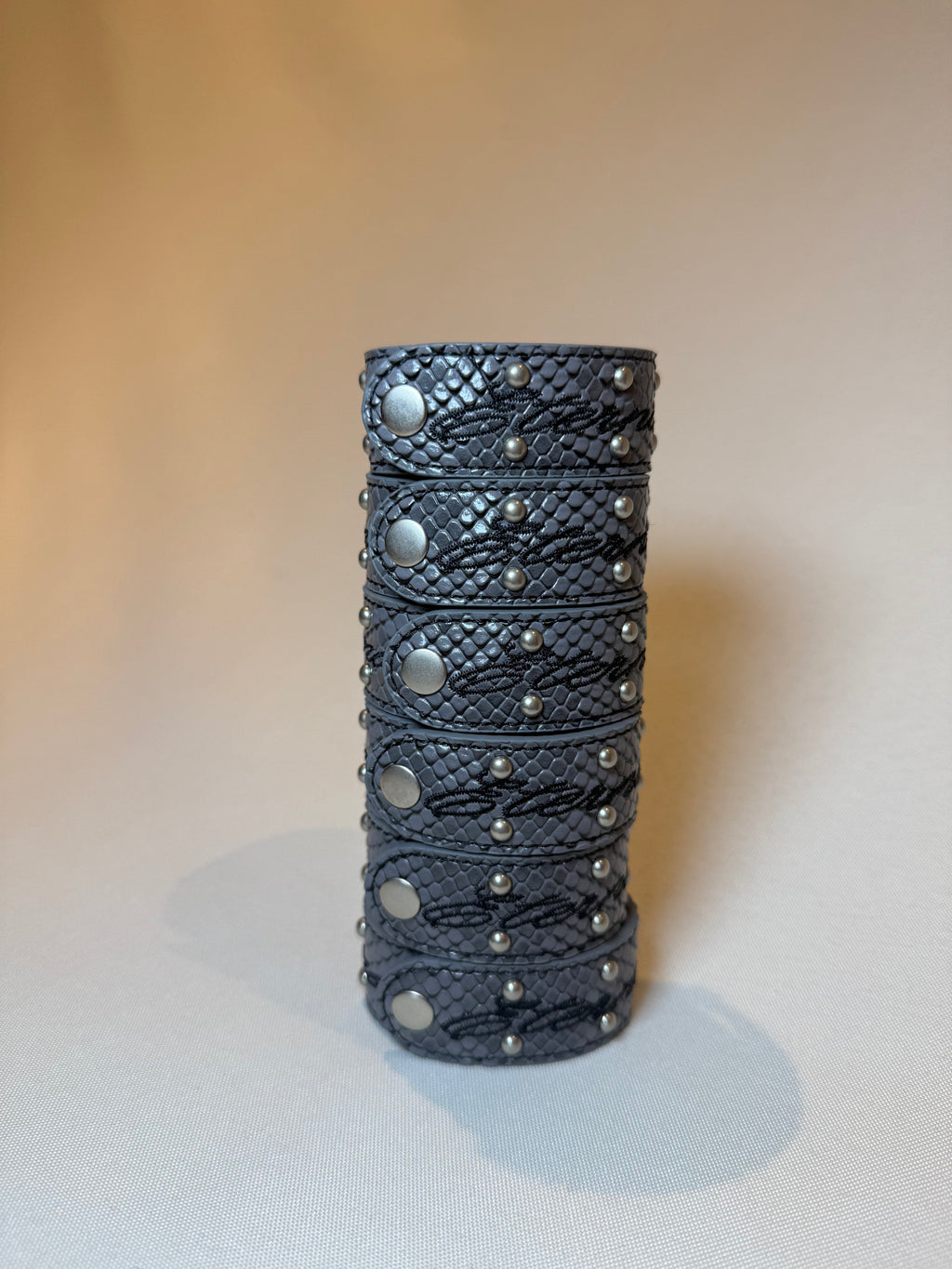 Gray Python Leather Bracelet