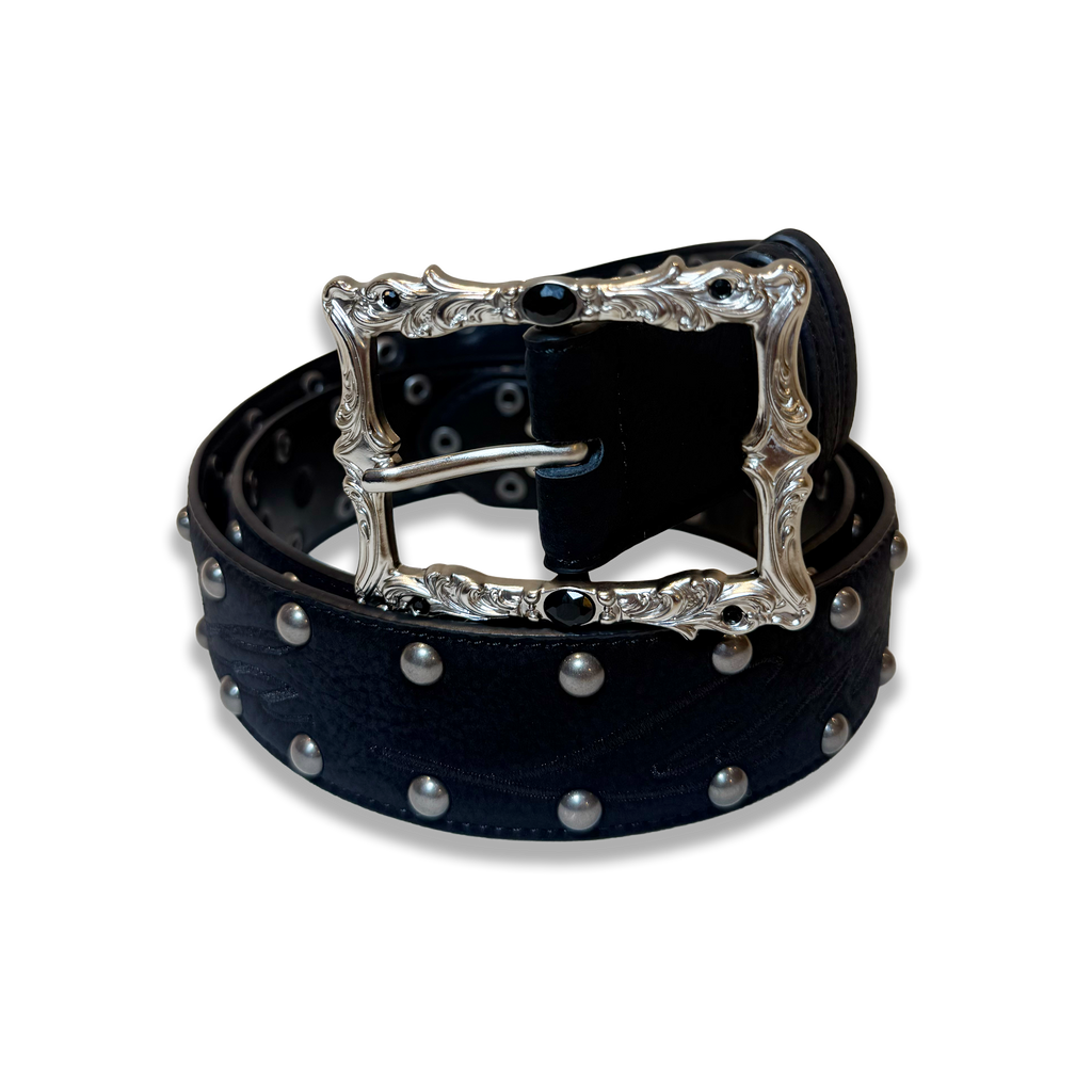 Eterna Black Leather Belt