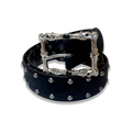 Eterna Black Leather Belt
