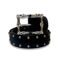 Load image into Gallery viewer, Eterna Black Leather Belt
