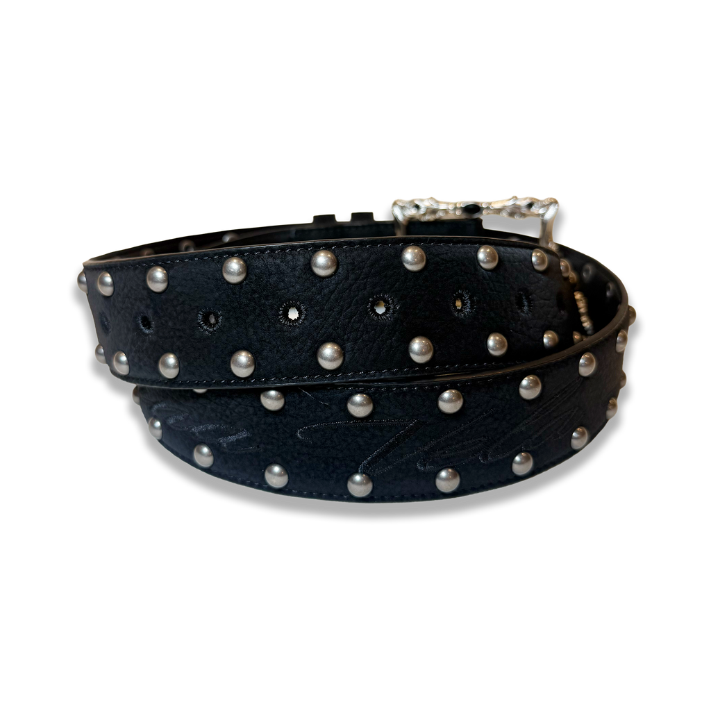 Eterna Black Leather Belt