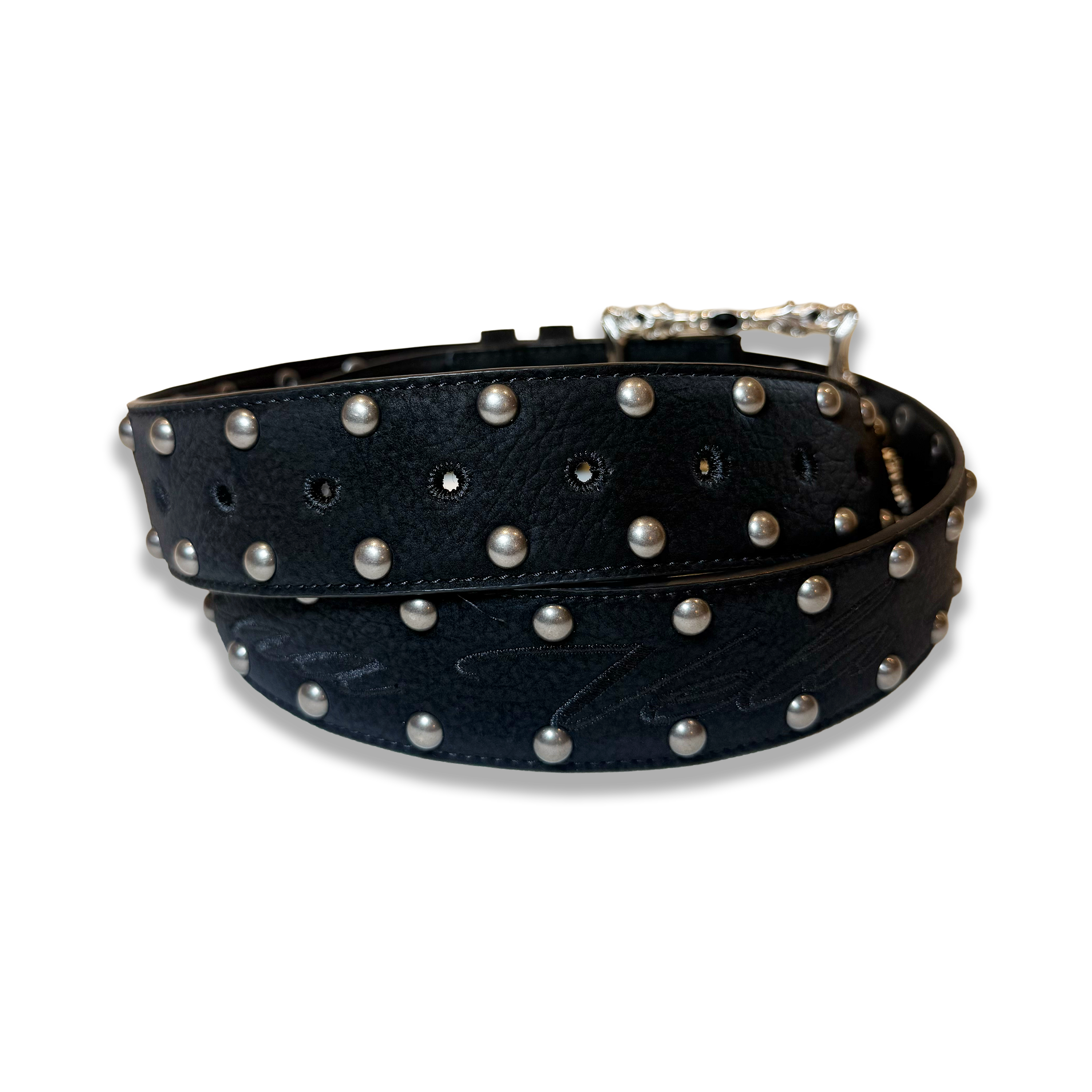 Eterna Black Leather Belt