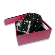 Load image into Gallery viewer, Eterna Black Leather Belt

