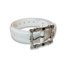 Load image into Gallery viewer, Eterna White Leather Belt
