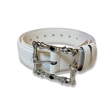 Load image into Gallery viewer, Eterna White Leather Belt
