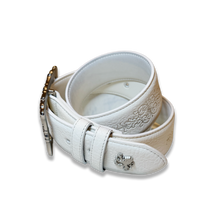 Load image into Gallery viewer, Eterna White Leather Belt
