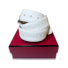 Load image into Gallery viewer, Eterna White Leather Belt
