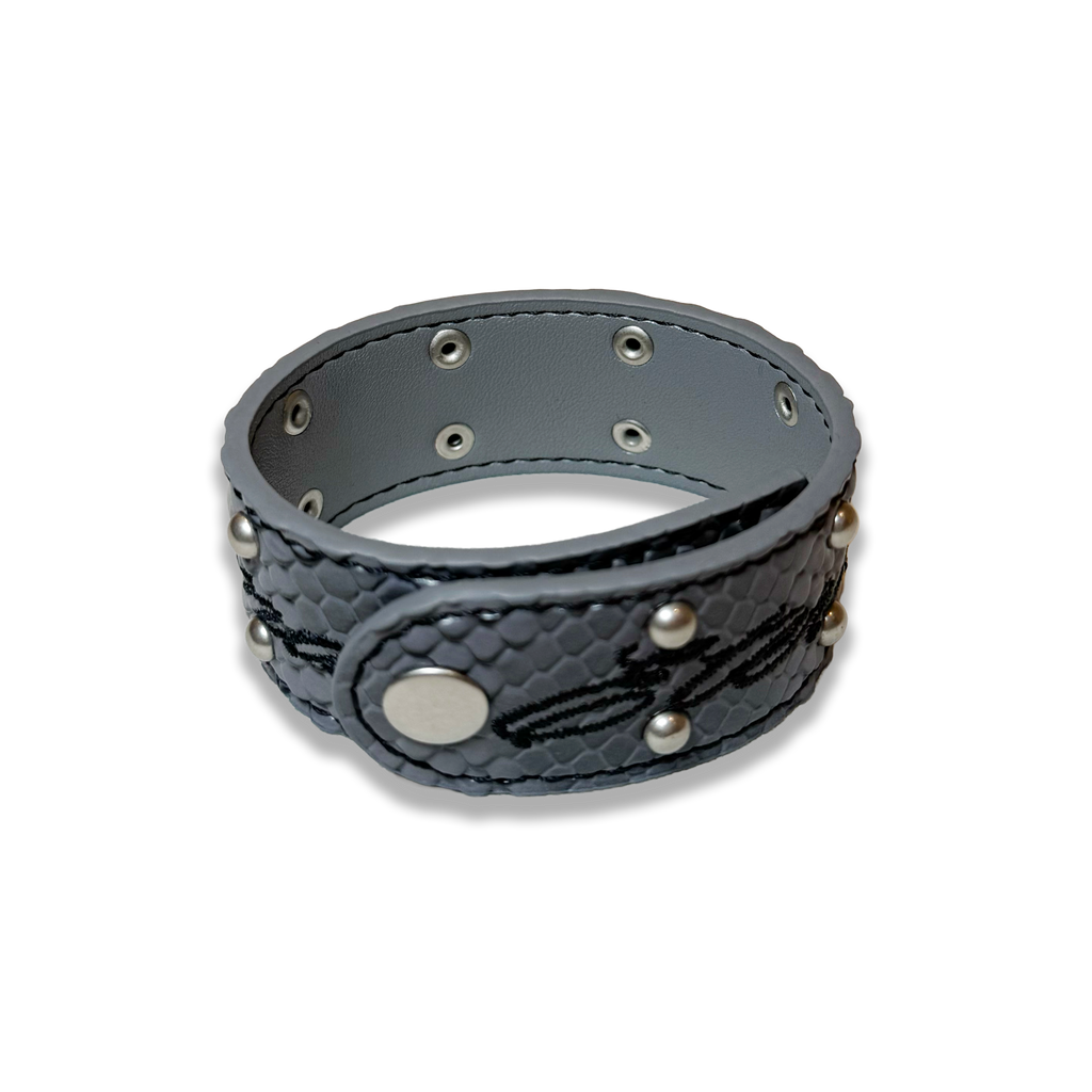 Gray Python Leather Bracelet